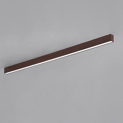 Modern Minimalist Aluminum Acrylic Long Strip LED Flush Mount Ceiling Light For Hallway
