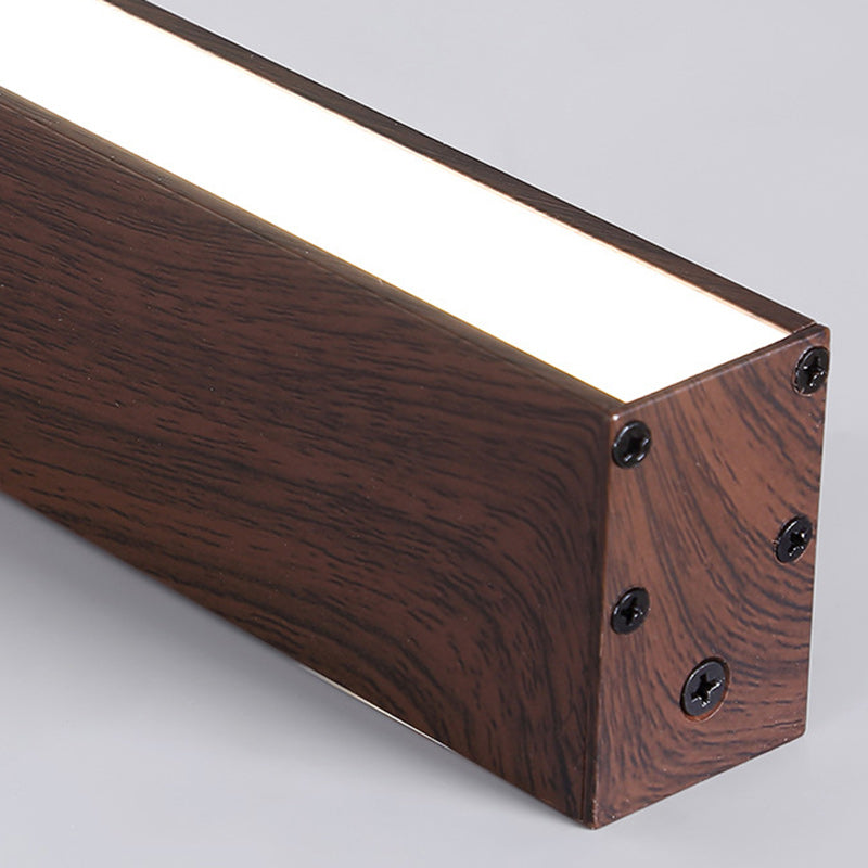 Modern Minimalist Aluminum Acrylic Long Strip LED Flush Mount Ceiling Light For Hallway