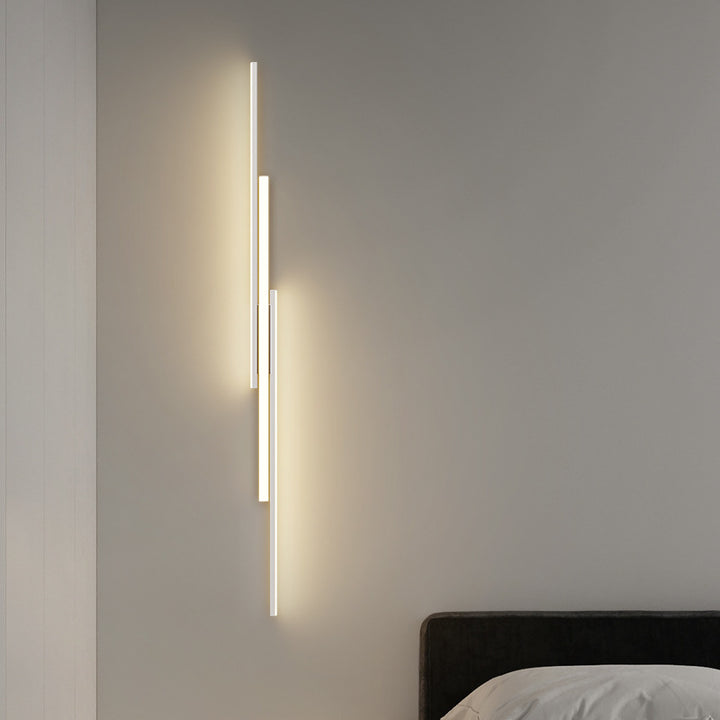 Plafonnier LED moderne minimaliste en fer et silicone avec longue barre pour couloir 