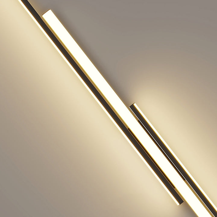 Plafonnier LED moderne minimaliste en fer et silicone avec longue barre pour couloir 