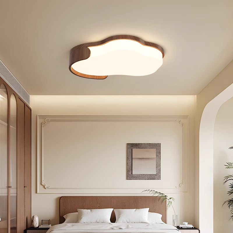 Modern Mid-century Iron & Acrylic Cloud-Inspired LED Flush Mount Ceiling Light For Living Room & Bedroom