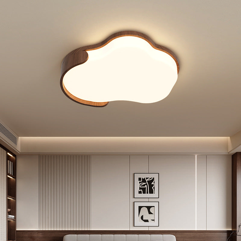 Modern Mid-century Iron & Acrylic Cloud-Inspired LED Flush Mount Ceiling Light For Living Room & Bedroom