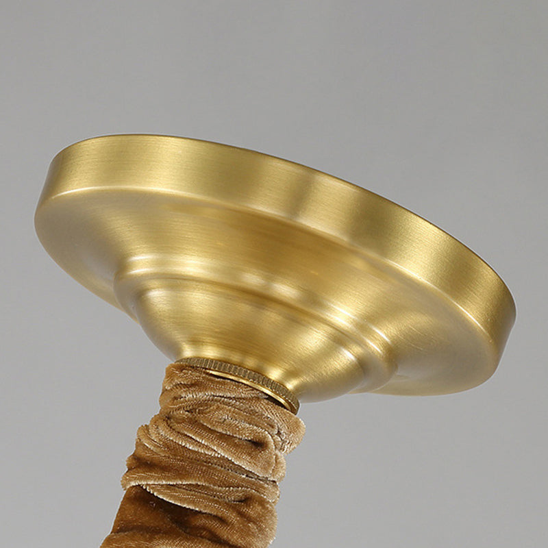Traditional European Brass Jade & Glass Bud-Inspired 3/6/8/10/15-Light Chandelier For Living Room & Bedroom