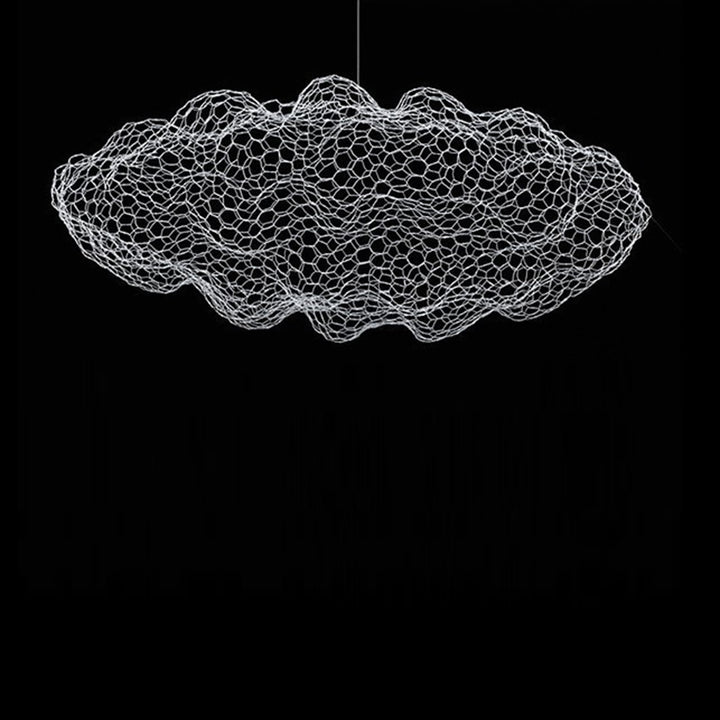Contemporáneo Nórdico Nube de Hierro Estrellada LED Candelabro Para Decoración de Comedor 