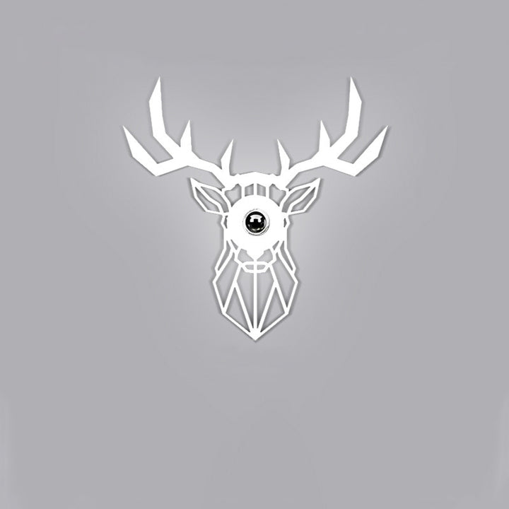 Contemporary Creative Iron Deer Butterfly Snowflake 1-Light Wall Sconce Lamp For Bedroom Bedside And Living Room
