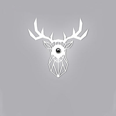 Contemporary Creative Iron Deer Butterfly Snowflake 1-Light Wall Sconce Lamp For Bedroom Bedside And Living Room