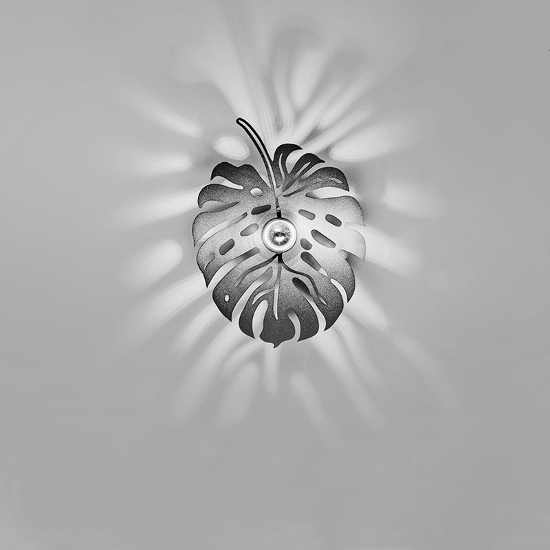 Contemporary Creative Iron Deer Butterfly Snowflake 1-Light Wall Sconce Lamp For Bedroom Bedside And Living Room