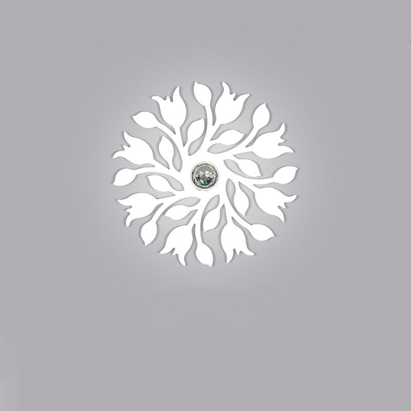 Contemporary Creative Iron Deer Butterfly Snowflake 1-Light Wall Sconce Lamp For Bedroom Bedside And Living Room