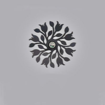 Contemporary Creative Iron Deer Butterfly Snowflake 1-Light Wall Sconce Lamp For Bedroom Bedside And Living Room