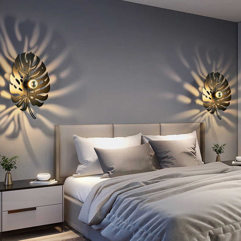 Contemporary Creative Iron Deer Butterfly Snowflake 1-Light Wall Sconce Lamp For Bedroom Bedside And Living Room