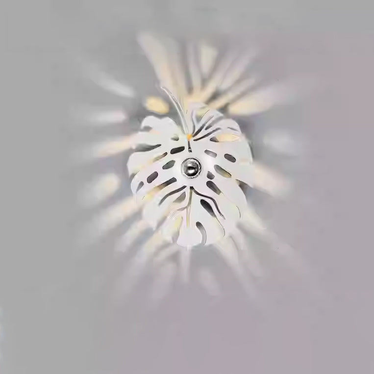 Contemporary Creative Iron Deer Butterfly Snowflake 1-Light Wall Sconce Lamp For Bedroom Bedside And Living Room