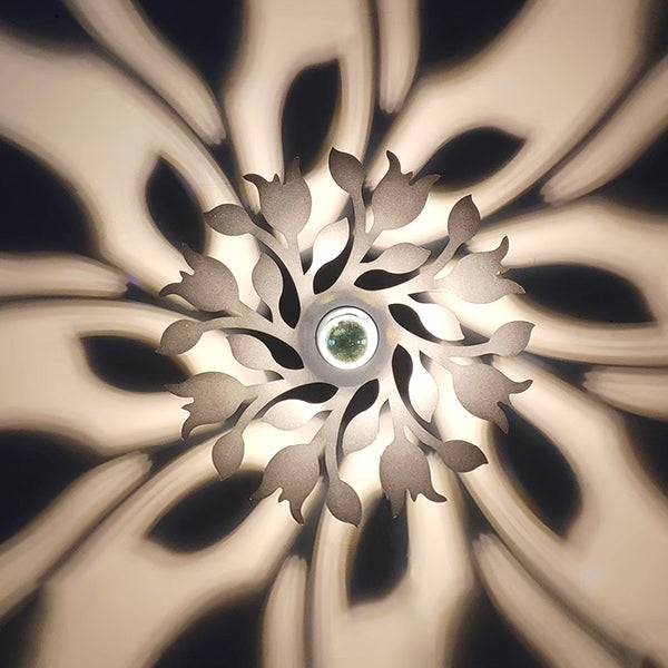 Contemporary Creative Iron Deer Butterfly Snowflake 1-Light Wall Sconce Lamp For Bedroom Bedside And Living Room