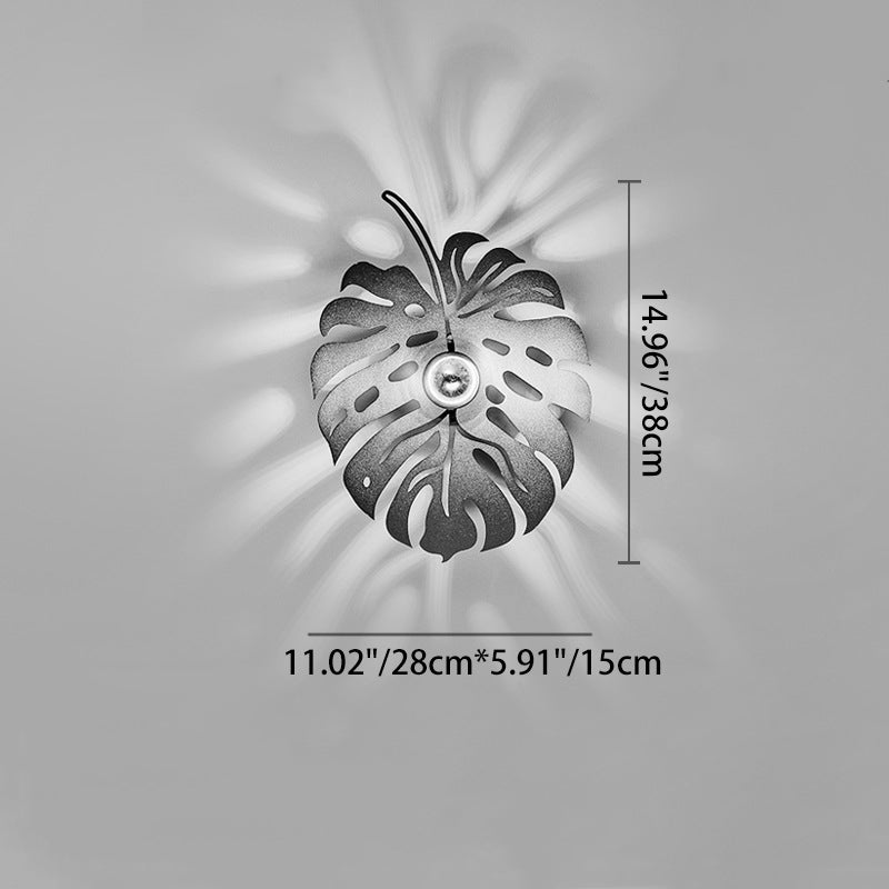 Contemporary Creative Iron Deer Butterfly Snowflake 1-Light Wall Sconce Lamp For Bedroom Bedside And Living Room