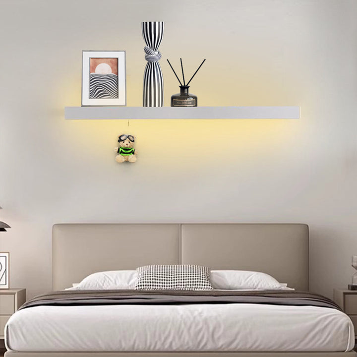 Applique murale LED moderne minimaliste en fer acrylique linéaire pour salon et chambre 