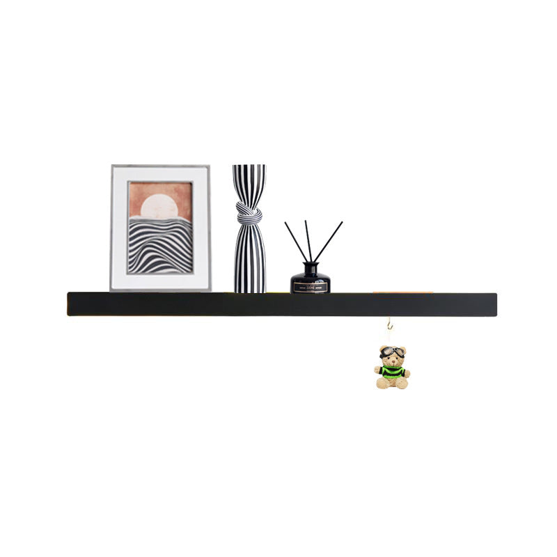 Modern Minimalist Iron Acrylic Linear Shelf LED Wall Sconce Lamp For Living Room & Bedroom