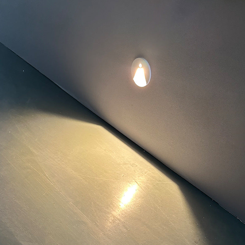 مصباح حائط LED دائري غائر من الألومنيوم بأسلوب حديث وبسيط للممرات 