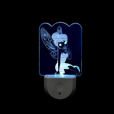 Contemporary Creative Acrylic Christmas Tree Cartoon Pattern LED Wall Sconce Lamp Night Light For Bedroom