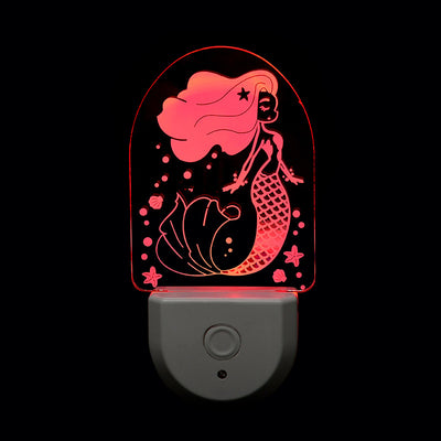 Contemporary Creative Acrylic Christmas Tree Cartoon Pattern LED Wall Sconce Lamp Night Light For Bedroom