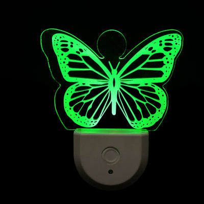 Contemporary Creative Acrylic Christmas Tree Cartoon Pattern LED Wall Sconce Lamp Night Light For Bedroom