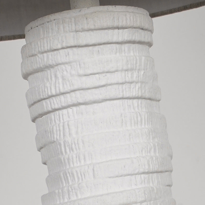 Modern Art Deco Resin Column Handcrafted 1-Light Table Lamp For Bedroom And Living Room
