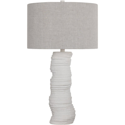 Modern Art Deco Resin Column Handcrafted 1-Light Table Lamp For Bedroom And Living Room