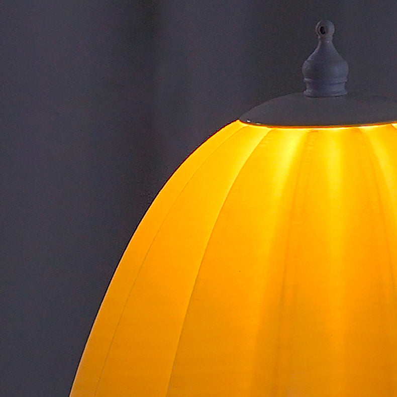 Contemporary Nordic USB Rechargeable Iron & PLA Umbrella Pleated LED Table Lamp For Bedroom