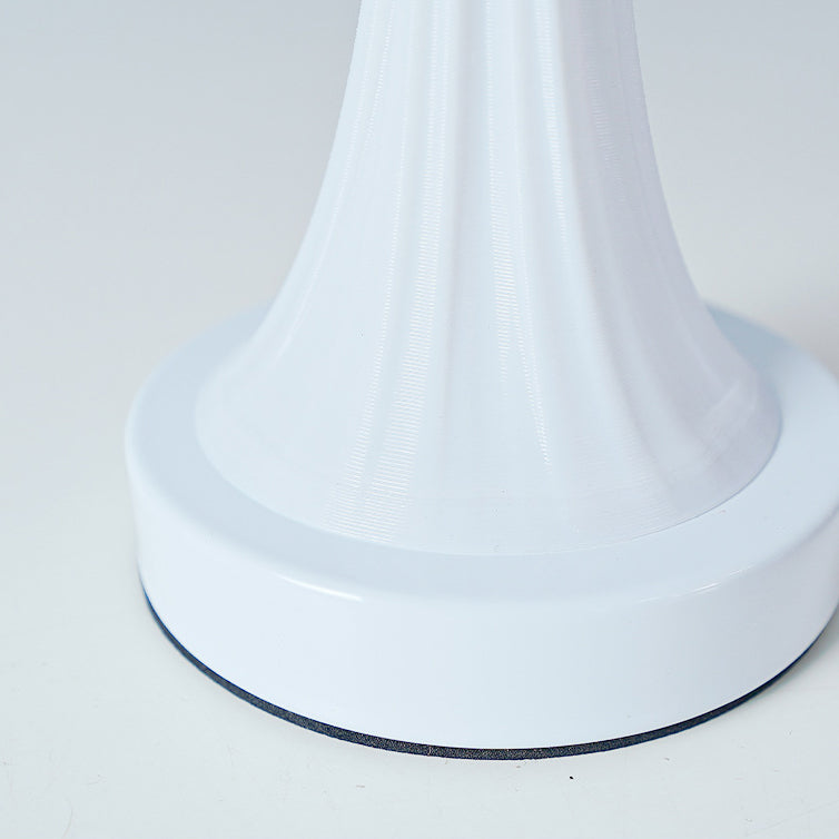 Contemporary Nordic USB Rechargeable Iron & PLA Umbrella Pleated LED Table Lamp For Bedroom