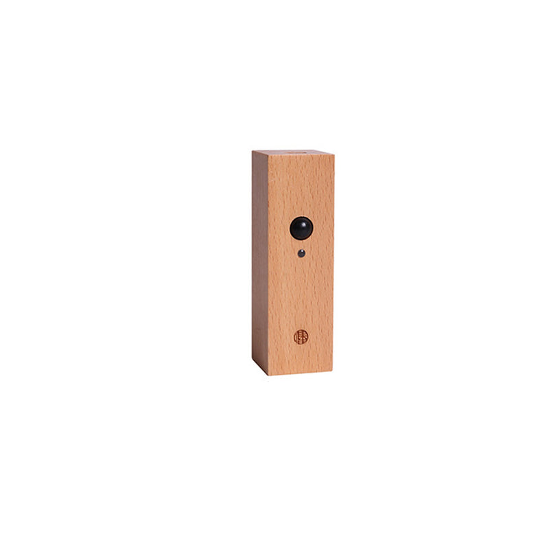Contemporary Nordic Rechargeable Rotatable Motion Sensor Solid Wood Acrylic Cylinder LED Wall Sconce Lamp Spotlight For Bedroom & Hallway