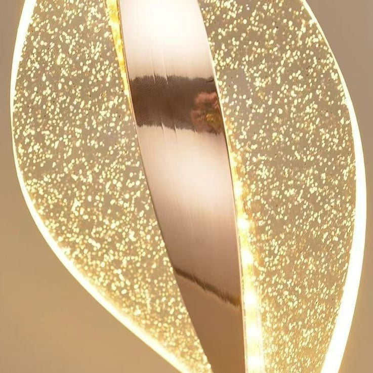 Modern Luxury Aluminum Iron Acrylic Twisted LED Wall Sconce Lamp For Bedroom Bedside