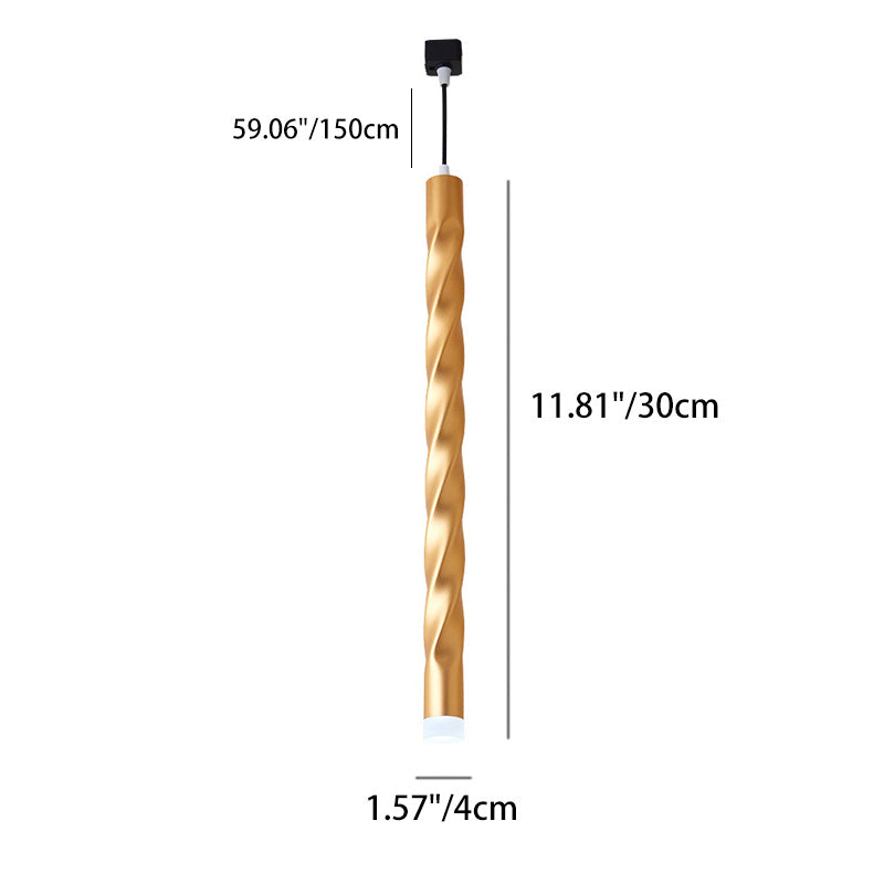 Lumière suspendue à LED en spirale en aluminium et cristal créatif contemporain avec lumière diffuse pour salle à manger et chevet 