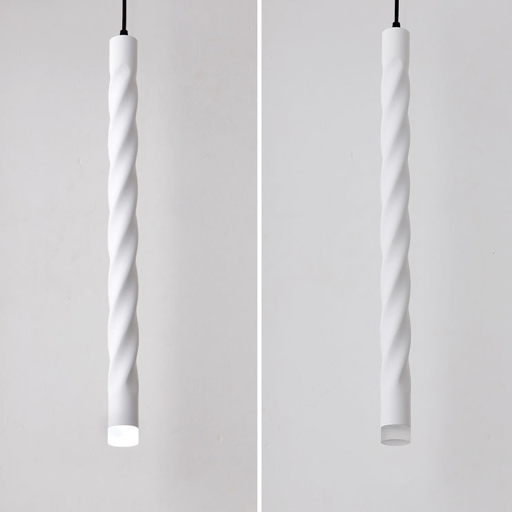 Lumière suspendue à LED en spirale en aluminium et cristal créatif contemporain avec lumière diffuse pour salle à manger et chevet 
