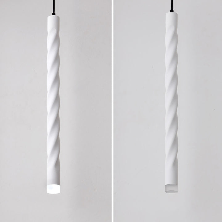 Lumière suspendue à LED en spirale en aluminium et cristal créatif contemporain avec lumière diffuse pour salle à manger et chevet 