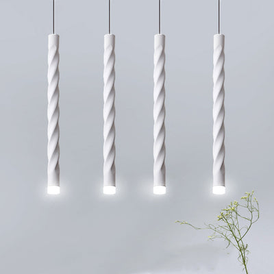 Contemporary Creative Aluminum And Crystal Spiral LED Pendant Light Spotlight Diffused Light For Dining Room And Bedside