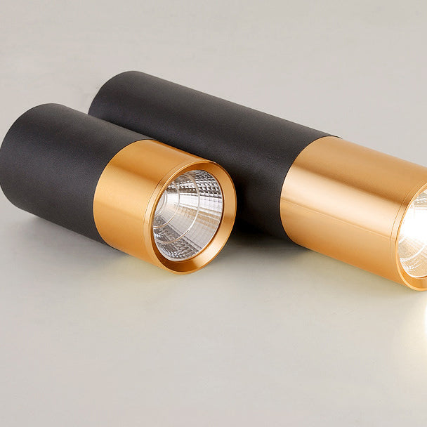 Contemporary Nordic Aluminum Glass Cylindrical LED Flush Mount Ceiling Light Spotlight For Hallway &amp; Living Room