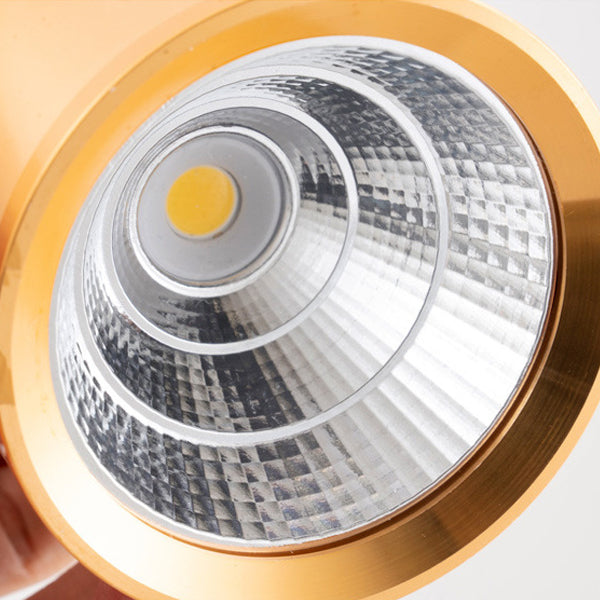 Contemporary Nordic Aluminum Glass Cylindrical LED Flush Mount Ceiling Light Spotlight For Hallway &amp; Living Room