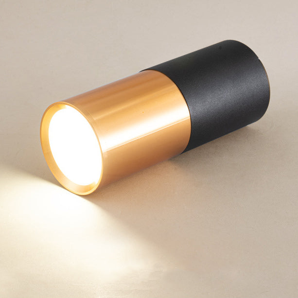 Contemporary Nordic Aluminum Glass Cylindrical LED Flush Mount Ceiling Light Spotlight For Hallway &amp; Living Room