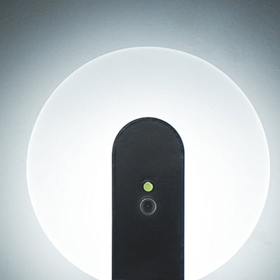 Modern Minimalist Iron & ABS Round LED Motion Sensor Wall Sconce Lamp Night Light For Bedroom & Hallway