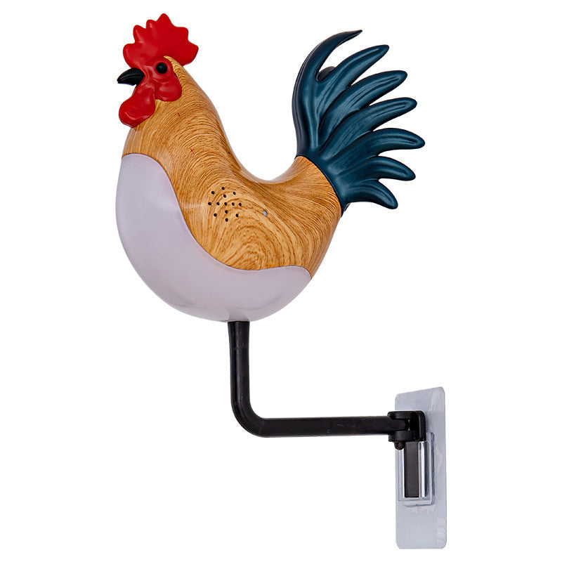 Contemporary Creative Rechargeable ABS & PC Rooster-Shaped LED Wall Sconce Lamp Night Light For Bedroom & Hallway