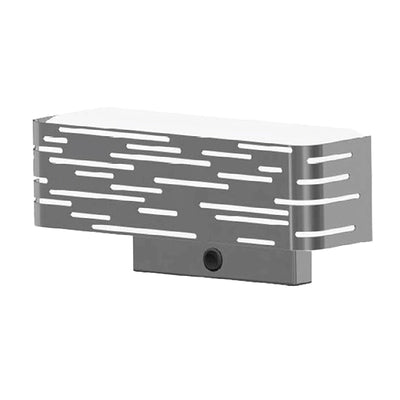 Contemporary Industrial Iron & Acrylic Rectangular Hollow 1/2-Light Wall Sconce Lamp For Bedside