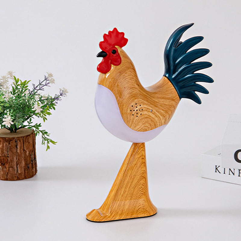 Contemporary Creative Rechargeable ABS & PC Rooster-Shaped LED Table Lamp Night Light For Bedside