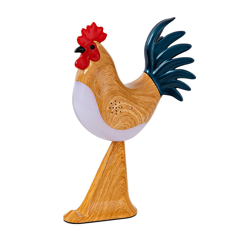 Contemporary Creative Rechargeable ABS &amp; PC Rooster-Shaped LED Table Lamp Night Light For Bedside