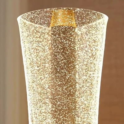 Modern Luxury Metal & Acrylic Column Tower-Shaped LED Table Lamp For Bedside