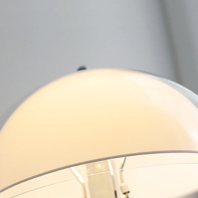 Contemporary Nordic Iron And Acrylic Dome-Shaped 1-Light Standing Floor Lamp For Living Room And Bedroom