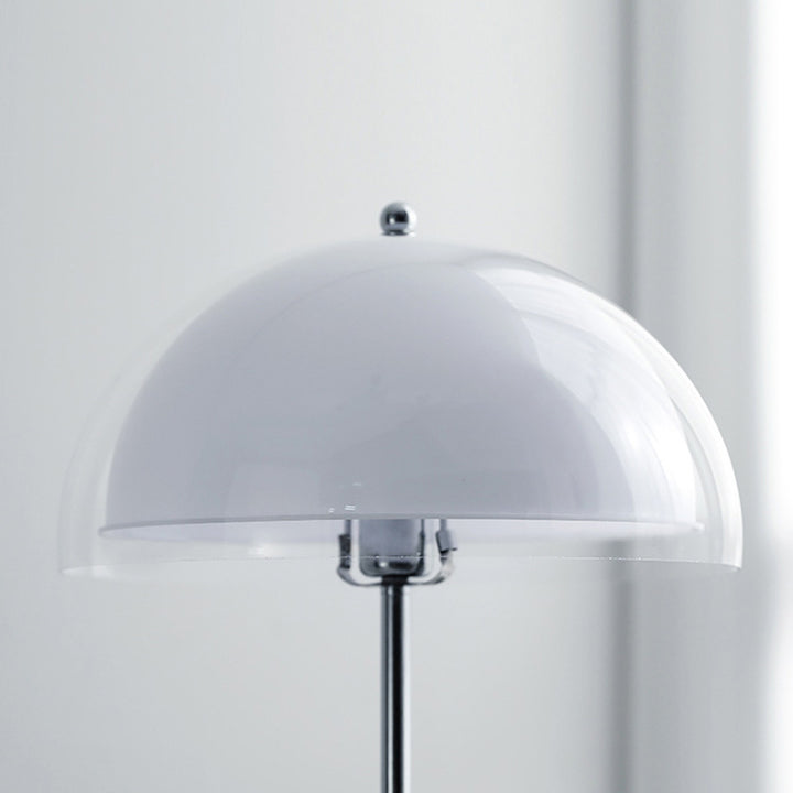 Contemporary Nordic Iron And Acrylic Dome-Shaped 1-Light Standing Floor Lamp For Living Room And Bedroom
