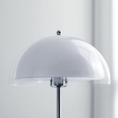 Contemporary Nordic Iron And Acrylic Dome-Shaped 1-Light Standing Floor Lamp For Living Room And Bedroom