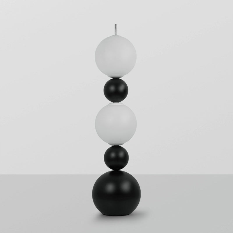 Modern Art Deco Iron And Acrylic Gourd-Shaped Ball LED Standing Floor Lamp For Living Room And Bedroom