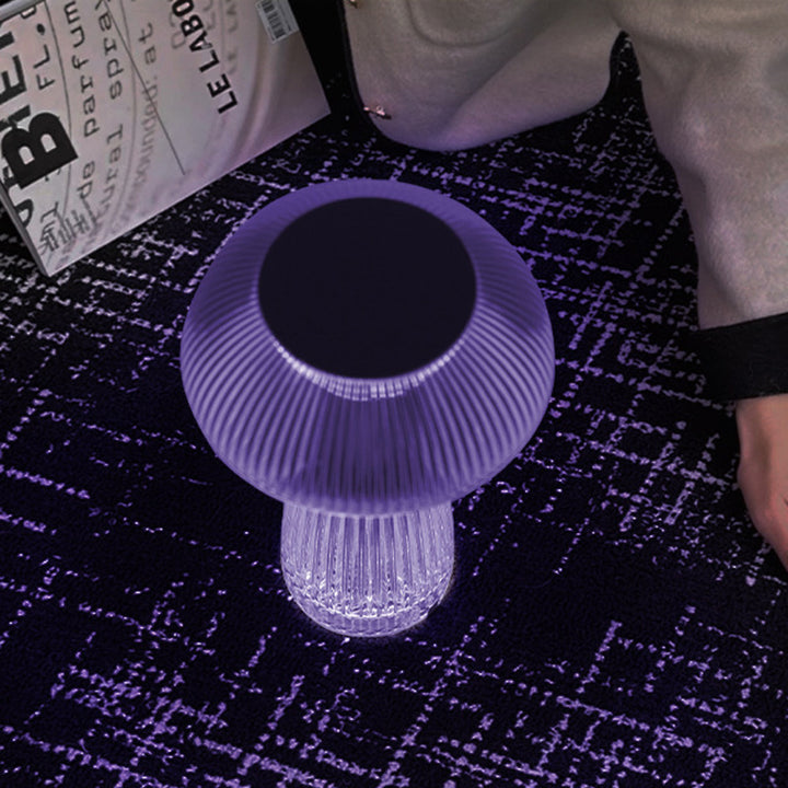 Contemporary Creative Rechargeable Acrylic Jellyfish Cordless LED Table Lamp Night Light For Bedroom