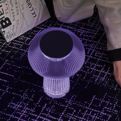 Lampe de table LED sans fil en acrylique rechargeable créative contemporaine avec méduse pour chambre à coucher 