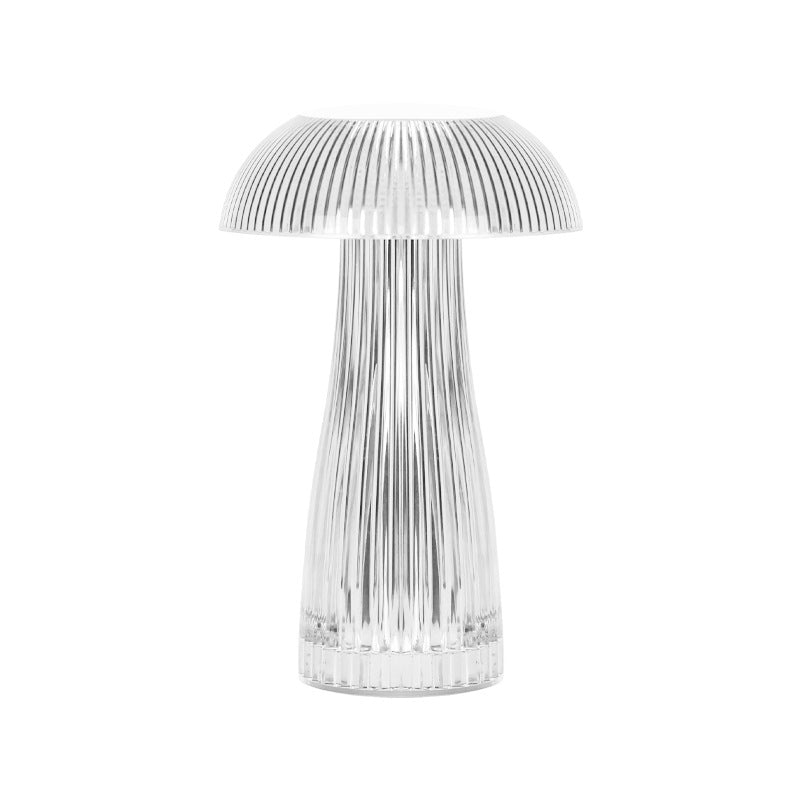 Lampe de table LED sans fil en acrylique rechargeable créative contemporaine avec méduse pour chambre à coucher 
