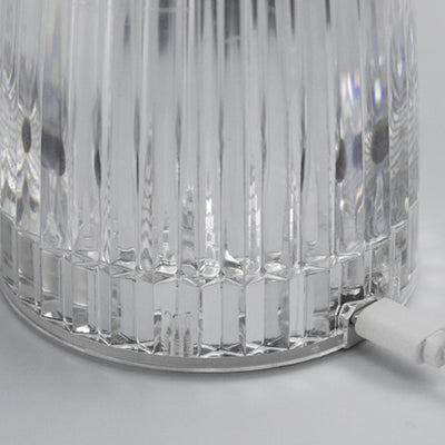 Lampe de table LED sans fil en acrylique rechargeable créative contemporaine avec méduse pour chambre à coucher 